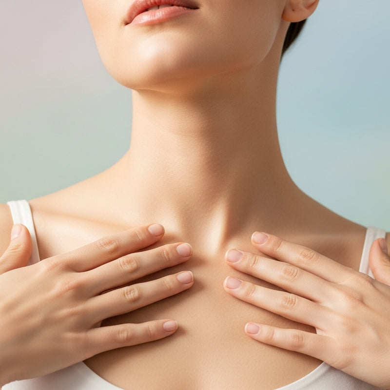 Aparência do pescoço e colo mais lisa